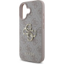 Guess 4G Metal Logo ovitek za iPhone 16 Plus - roza