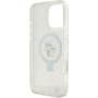 Karl Lagerfeld Ringstand Karl and Choupette Flip Cover in MagSafe za iPhone 16 Pro - prozoren