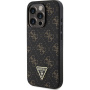 Guess 4G Triangle Metal Logo Cover za iPhone 16 Pro - črn