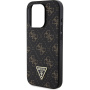 Guess 4G Triangle Metal Logo Cover za iPhone 16 Pro - črn