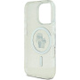 Karl Lagerfeld IML Glitter Karl and Choupette Glitter Cover z MagSafe za iPhone 16 Pro - srebrn