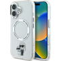 Karl Lagerfeld Ovitek IML Karl and Choupette z MagSafe za iPhone 16 Plus - prozoren