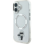 Karl Lagerfeld Ovitek IML Karl and Choupette z MagSafe za iPhone 16 Plus - prozoren