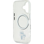 Karl Lagerfeld Ovitek IML Karl and Choupette z MagSafe za iPhone 16 Plus - prozoren