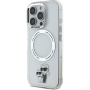 Karl Lagerfeld Ovitek IML Karl and Choupette z MagSafe za iPhone 16 Pro - prozoren