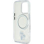 Karl Lagerfeld Ovitek IML Karl and Choupette z MagSafe za iPhone 16 Pro - prozoren