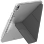 UNIQ Camden Click ovitek z origami stojalom in prostorom za Apple Pencil za iPad Air 13" (2024-2026) - siv