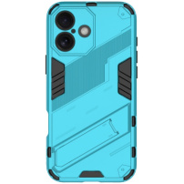 Trpežen zaščitni ovitek s stojalom za iPhone 16 Plus - moder