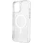 UNIQ Ovitek z bleščicami LifePro Xtreme MagClick z MagSafe za iPhone 16 - srebrn