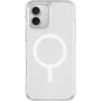 UNIQ Ovitek z bleščicami LifePro Xtreme MagClick z MagSafe za iPhone 16 Plus - srebrn
