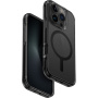 UNIQ Ovitek Combat MagClick z barvnim okvirjem in MagSafe za iPhone 16 Pro - črn