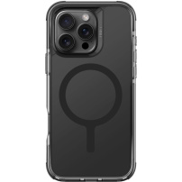 UNIQ Ovitek Combat MagClick z barvnim okvirjem in MagSafe za iPhone 16 Pro - črn
