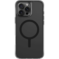 UNIQ LifePro Xtreme MagClick maten transparenten ovitek z MagSafe za iPhone 16 Pro Max - dimno siv
