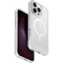 UNIQ Ovitek z bleščicami LifePro Xtreme MagClick z MagSafe za iPhone 16 Pro Max - srebrn