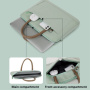 Torba v stilu torbice s paščkom za iPad do 13" / MacBook do 14" - črna