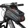 Wheel up Bike Bag vodoodporna torba za kolo s prostorom za iPhone - črna