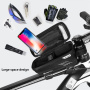 WILD MAN E2 vodoodporna torba za kolo s prostorom za iPhone - črna