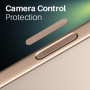 NORTHJO steklo za gumb za upravljanje kamere za iPhone 16 / 16 Plus / 16 Pro / 16 Pro Max / 17 / 17 Pro / 17 Pro Max - 2 kosa - zlato