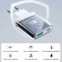 JOYROOM JR-TCF14 hitri polnilni adapter z USB-C / USB-A priključki - 20W - bel
