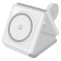 W-126 3-v-1 zložljiv brezžični polnilec za iPhone / Apple Watch / AirPods - 15W - bela