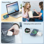 W-126 3-v-1 zložljiv brezžični polnilec za iPhone / Apple Watch / AirPods - 15W - bela
