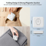 W-126 3-v-1 zložljivi brezžični polnilec za iPhone / Apple Watch / AirPods - 15W - črn