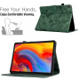 Ovitek z režo za kartice Etui Flower Pattern Case za iPad 10.2" (2019-2021) / Air 3 (2019) / Pro 10.5" - temno zelen