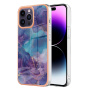Zaščitni ovitek Marmor za iPhone 16 Pro - vijoličen