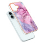 Zaščitni ovitek Marmor za iPhone 16 - roza vijoličen