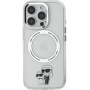 Karl Lagerfeld Ovitek IML Karl and Choupette z MagSafe za iPhone 16 Pro - prozoren
