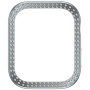 PanzerGlass SAFE ovitek okrašen s kamenčki za Apple Watch 42mm (Series 10 / 11) - srebrn