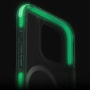 UNIQ Combat Luminous MagClick Case z okvirjem Glow in the Dark in MagSafe za iPhone 16 Pro Max - prozoren