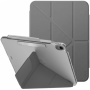 UNIQ Camden Click ovitek z origami stojalom in prostorom za Apple Pencil za iPad Air 13" (2024-2026) - siv