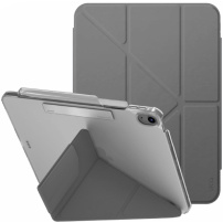 UNIQ Camden Click ovitek z origami stojalom in prostorom za Apple Pencil za iPad Air 13" (2024-2026) - siv