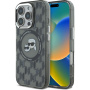 Karl Lagerfeld Ovitek IML Monogram K&CH Heads z MagSafe za iPhone 16 Pro Max - črn