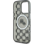 Karl Lagerfeld Ovitek IML Monogram K&CH Heads z MagSafe za iPhone 16 Pro Max - črn