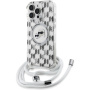 Karl Lagerfeld IML Monogram K&CH Heads Case z vrvico in MagSafe za iPhone 16 Pro - prozoren
