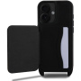Karl Lagerfeld Ovitek Saffiano Crossbody Karl in Choupette z nastavljivim paščkom za iPhone 16 - črn