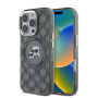 Karl Lagerfeld Ovitek IML Monogram K&CH Heads z MagSafe za iPhone 16 Pro Max - črn