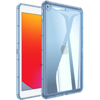Sijajni prozorni ovitek za iPad 10.2" (2019-2021) - moder
