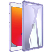 Sijajni prozorni ovitek za iPad 10.2" (2019-2021) - vijoličen