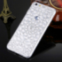 Zaščitna zadnja prevleka z rhinestones v diamantnem slogu za iPhone 6 / 6S - srebro