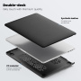 Usnjena torbica s stojalom za MacBook Pro 13" (A2251 / A2289 / A2338) - črna