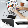 Usnjena torbica s stojalom za MacBook Pro 13" (A2251 / A2289 / A2338) - črna