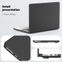 Usnjena torbica s stojalom za MacBook Air 15" (A2941 / A3114 / A3241) - črna