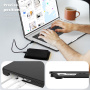 Usnjena torbica s stojalom za MacBook Air 15" (A2941 / A3114 / A3241) - črna