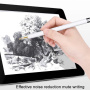 Nadomestno pero s srebrno konico za Apple svinčnik 1 / 2 / USB-C / Pro - style 3.5 - bel