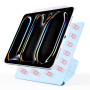 Magnetni etui z origami stojalom za iPad Pro 12.9" (2018-2022) - moder