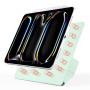 Magnetni etui z origami stojalom za iPad Pro 12.9" (2018-2022) - zelen