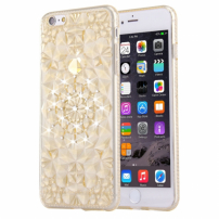 Zaščitna zadnja prevleka z rhinestones v diamantnem slogu za iPhone 6 / 6S - zlati